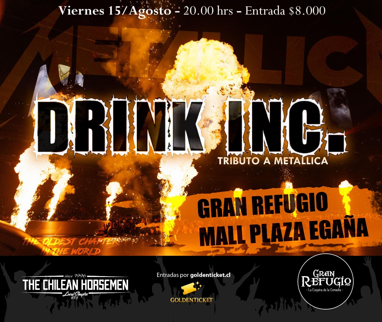 Metallica por Drink INC en Gran Refugio